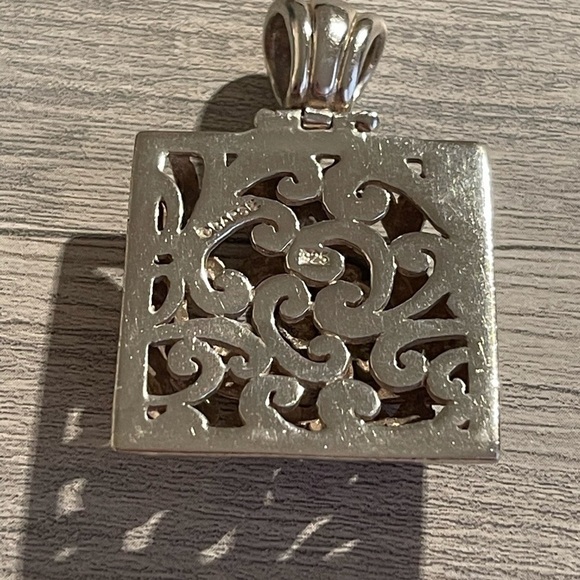 Beautiful Vintage Silver Barse Pendant. - Picture 2 of 7